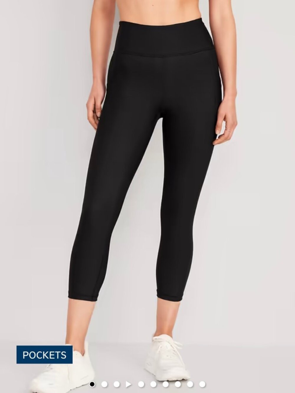 Old Navy High-Waisted PowerSoft Crop Pocket Leggings (High-Rise | Go-Dry) XL
